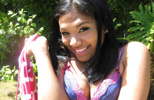 18 year old girl Kim Kennedy takes a cumshot in mouth during BDSM sex